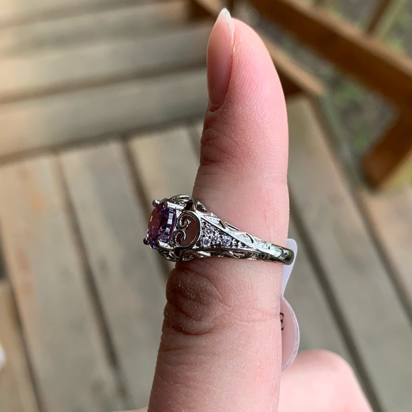 🌟SIZE 6 LEFT🌟VINTAGE STYLE AMETHYST - Picture 8 of 11